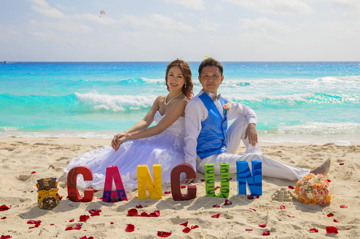 カンクンウェディングフォト カンクン挙式 cancunwedding